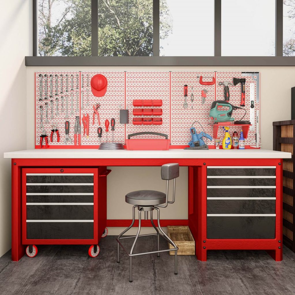 metal tool workbench