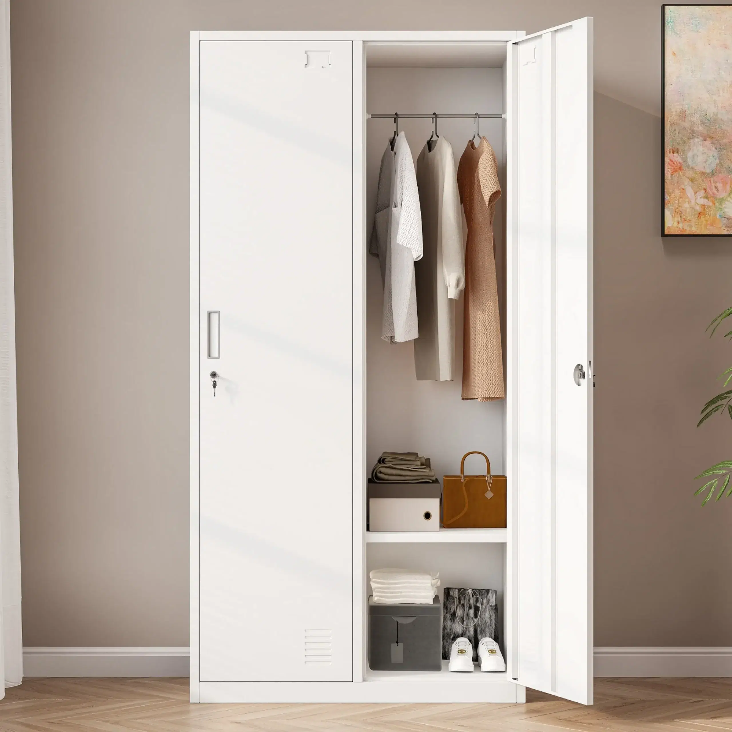 steel locker-2 doors